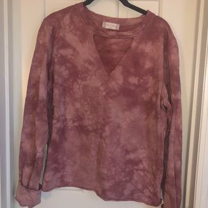 Long sleeve with v cut out! Barely worn